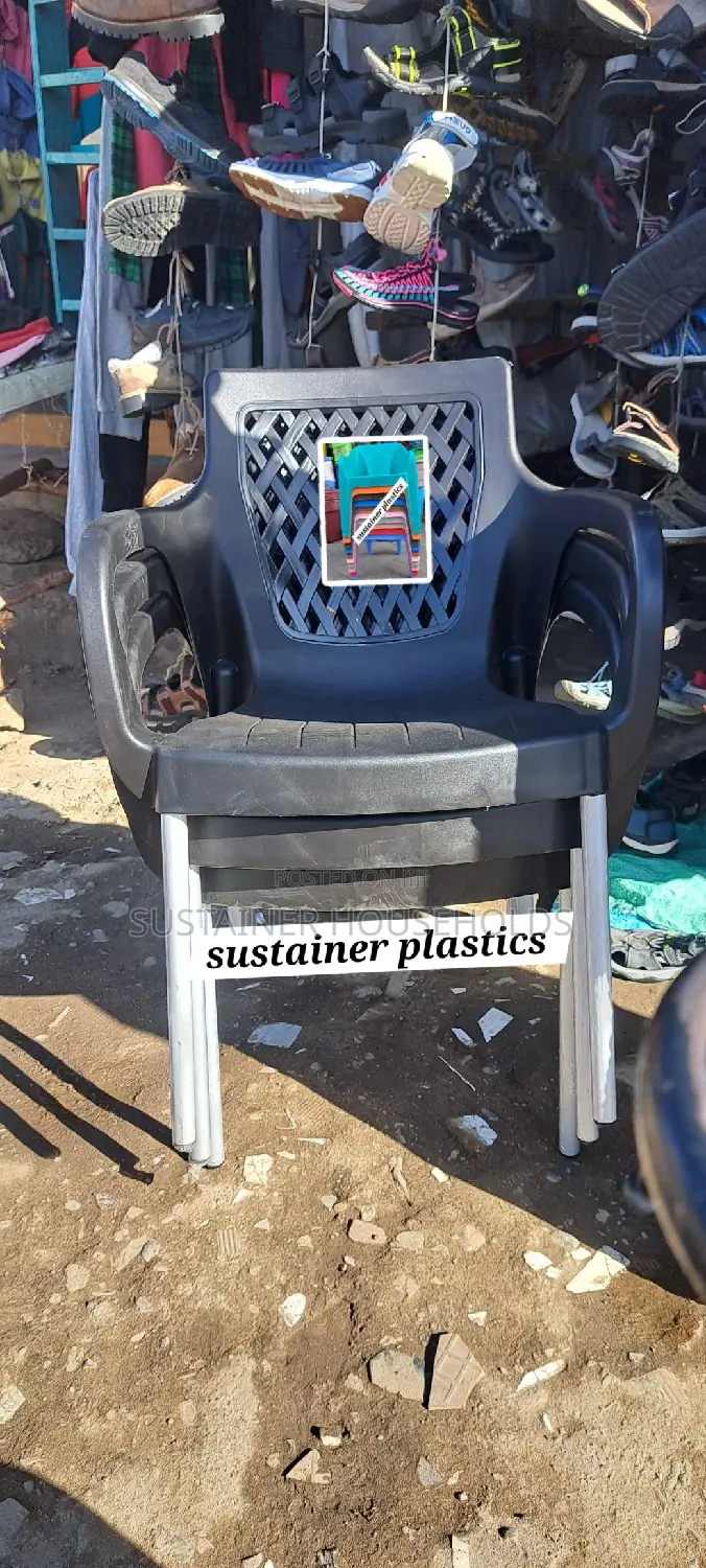 Nice Black Plastic Chairs Available
