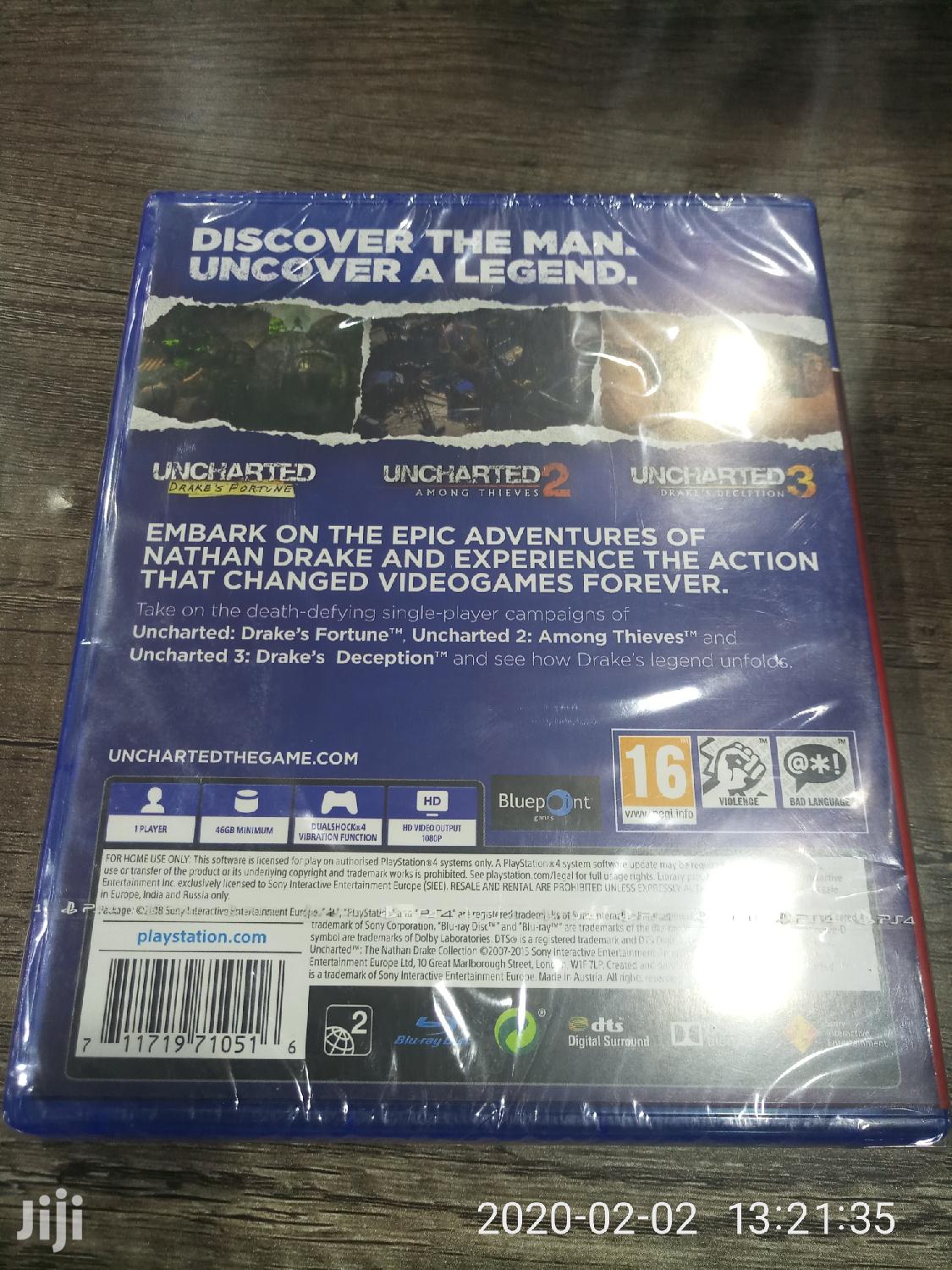 Unchartered:The Nathan Drake Collection (Ps4)