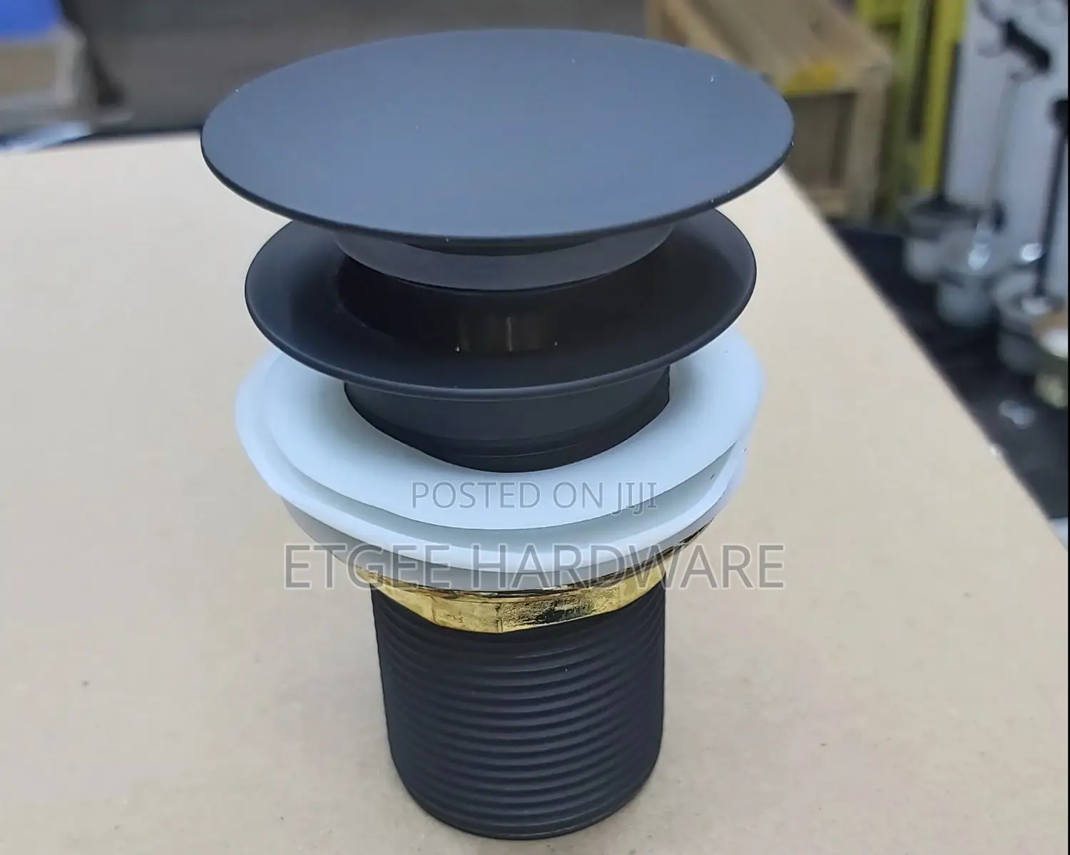 Sink Pop-Up Drain Black