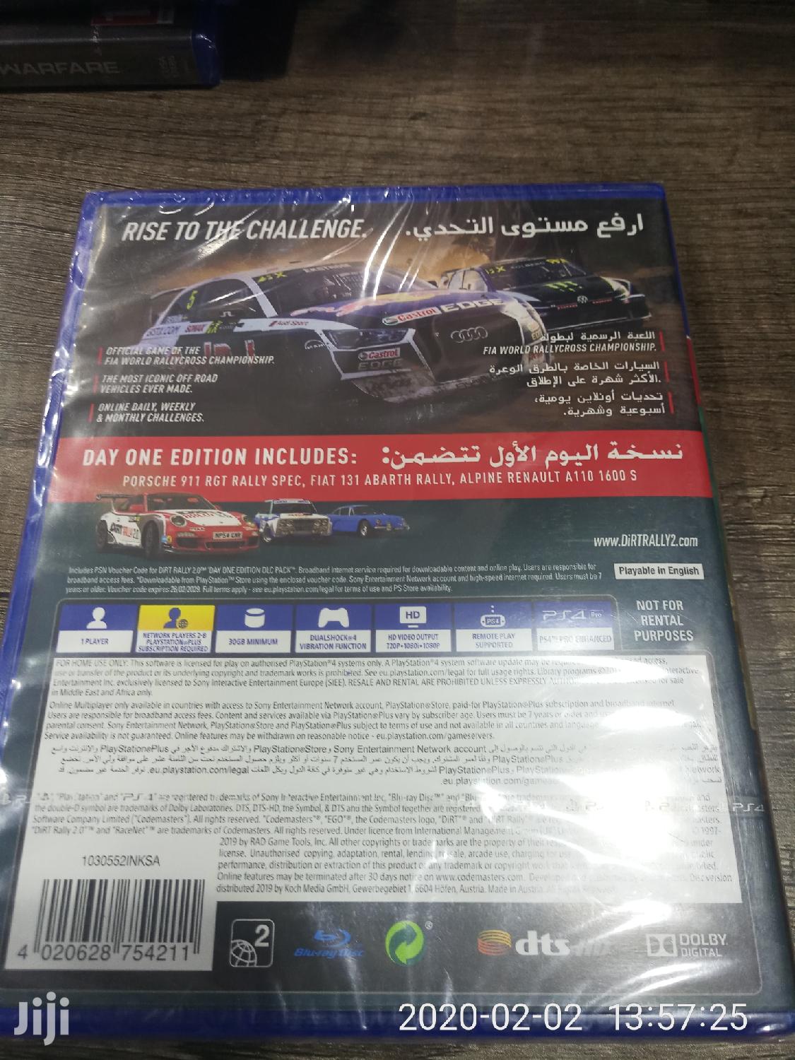 Dirt Rally 2.0-ps4