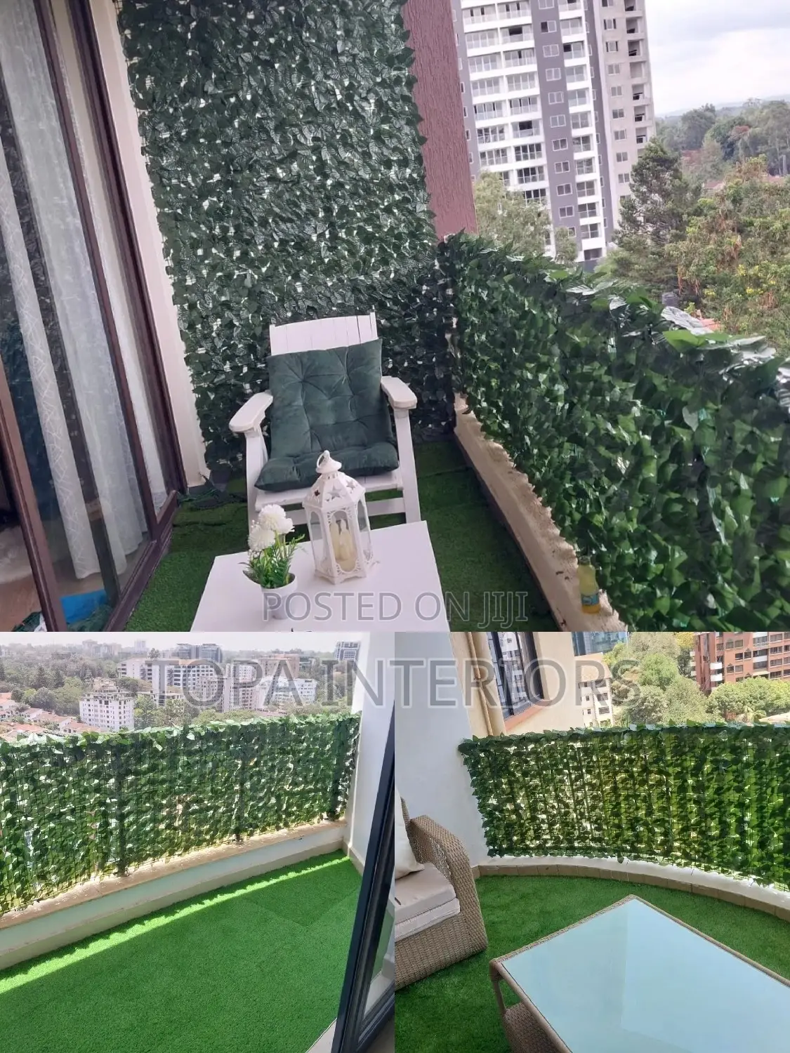 Easy to Install 3mx1m Roll Artificial Balcony Privacy Decor Fence
