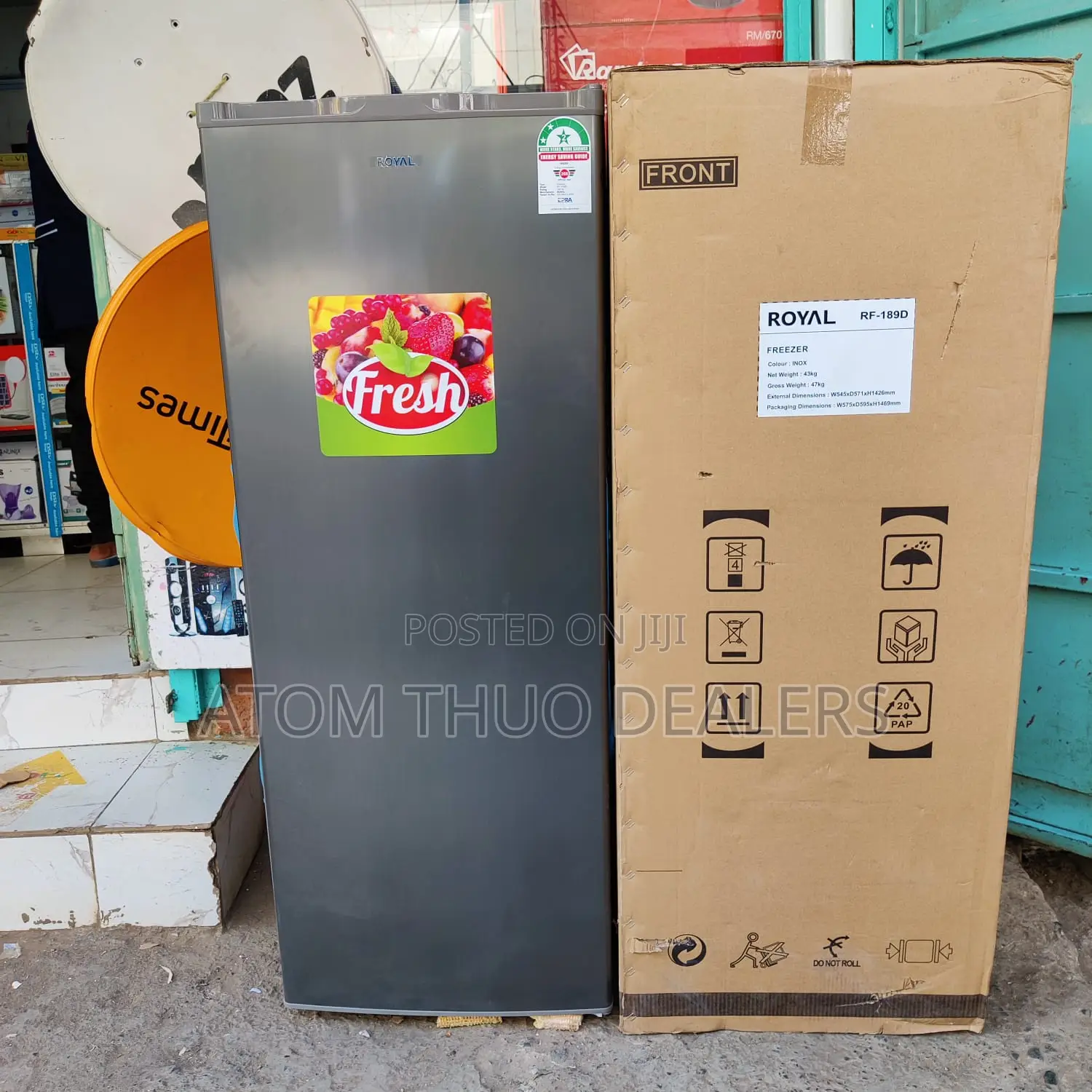 *Royal Upright Freezer 189litres 