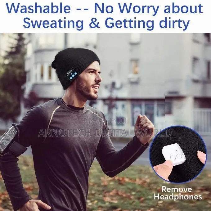 Bluetooth V5.0 Beanie Hats,Hand Free Wireless Headphone