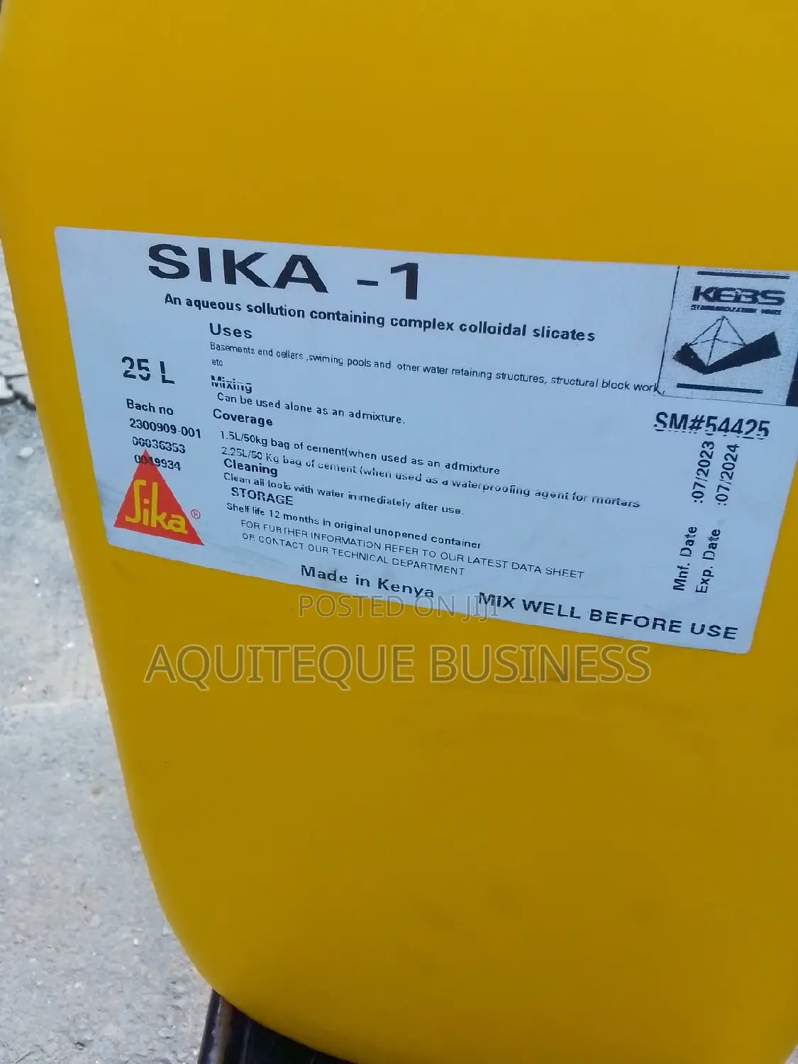 Sika 1 Waterproofing Chemicals