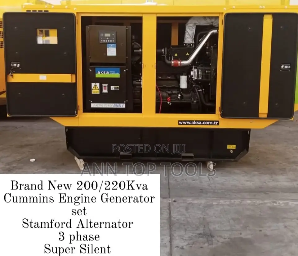 Cummins Engine Generator Stamford Alternator 3phase 220kva