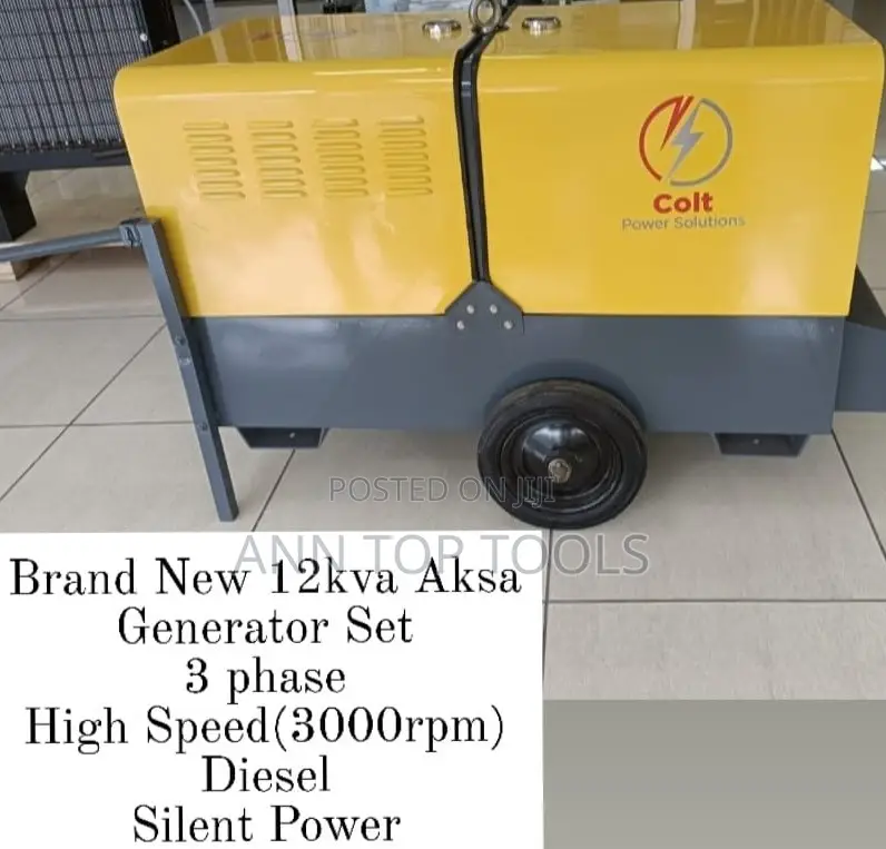 Brand New Silent Diesel Generator 12kva Aksa 3phase
