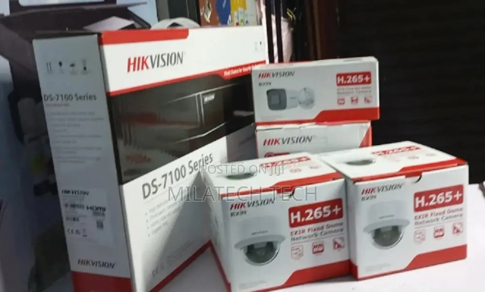 4 CHANNELS Hikvision 2MP IP Network CCTV Cameras Full Kit