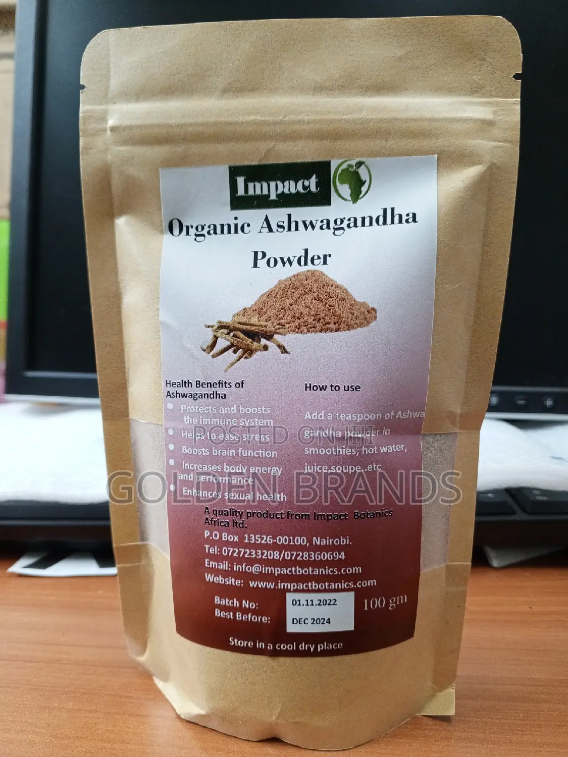 Organic Ashwagandha Power Men's Power Brain Relaxation