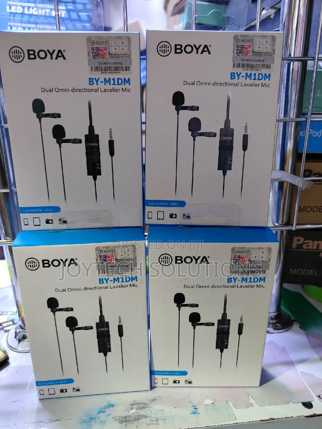 Mobile Phone Wire Microphone. Dual Boya Phone Microphone.