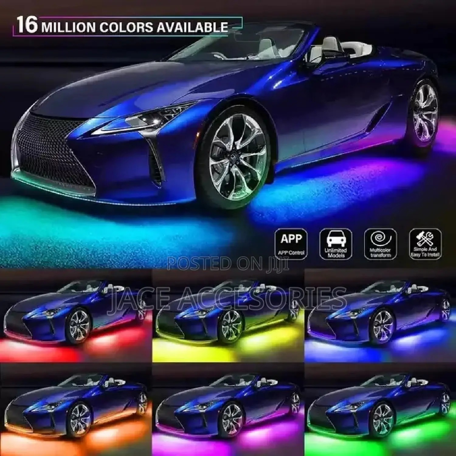 New Car RGB Chassis Underglow Light