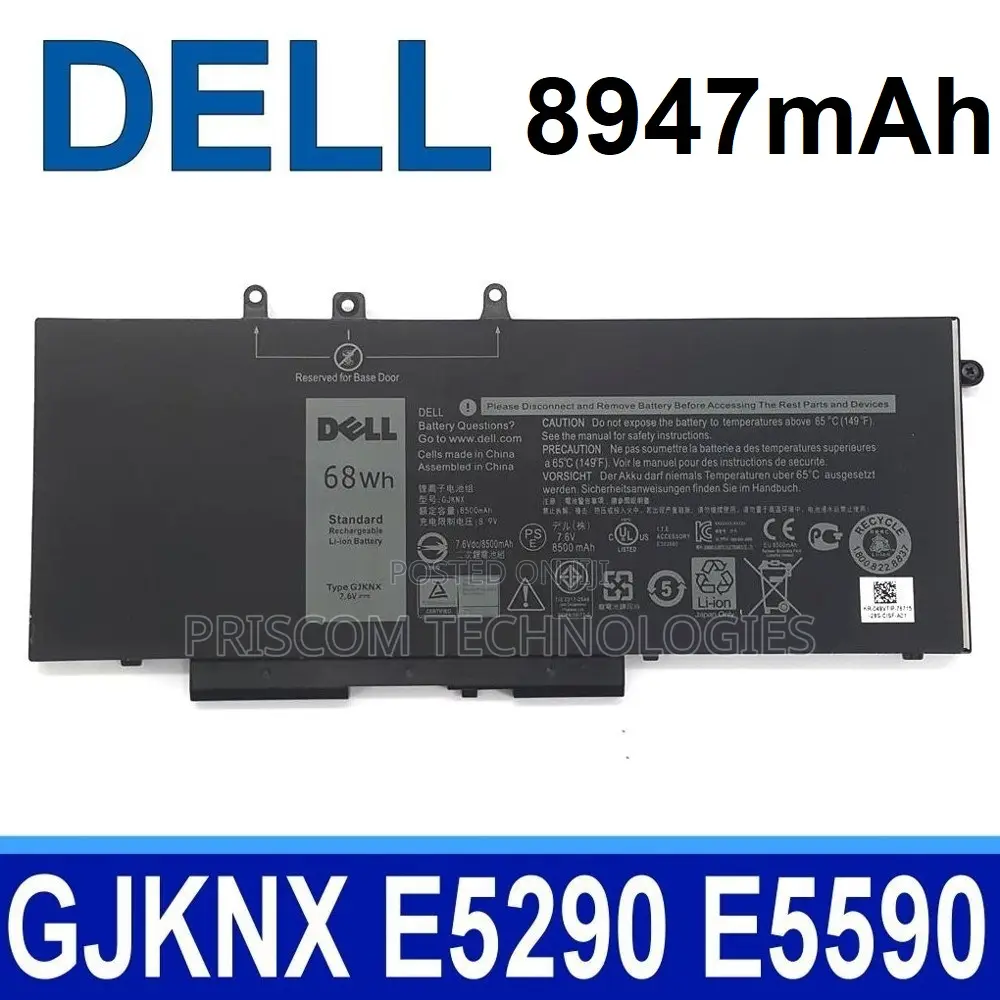 68wh GJKNX Battery for Dell Latitude 5580 5480 5280 5590 549