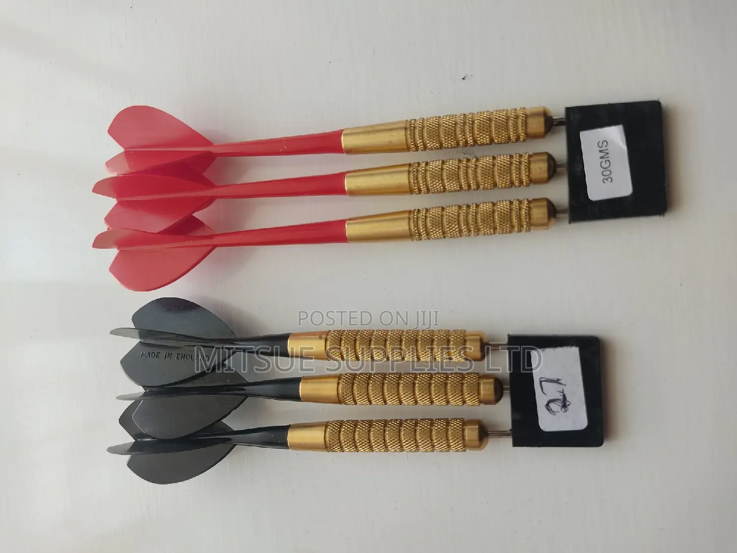 2 Set Of Steel Darts 27g 30g Short And Long Flights