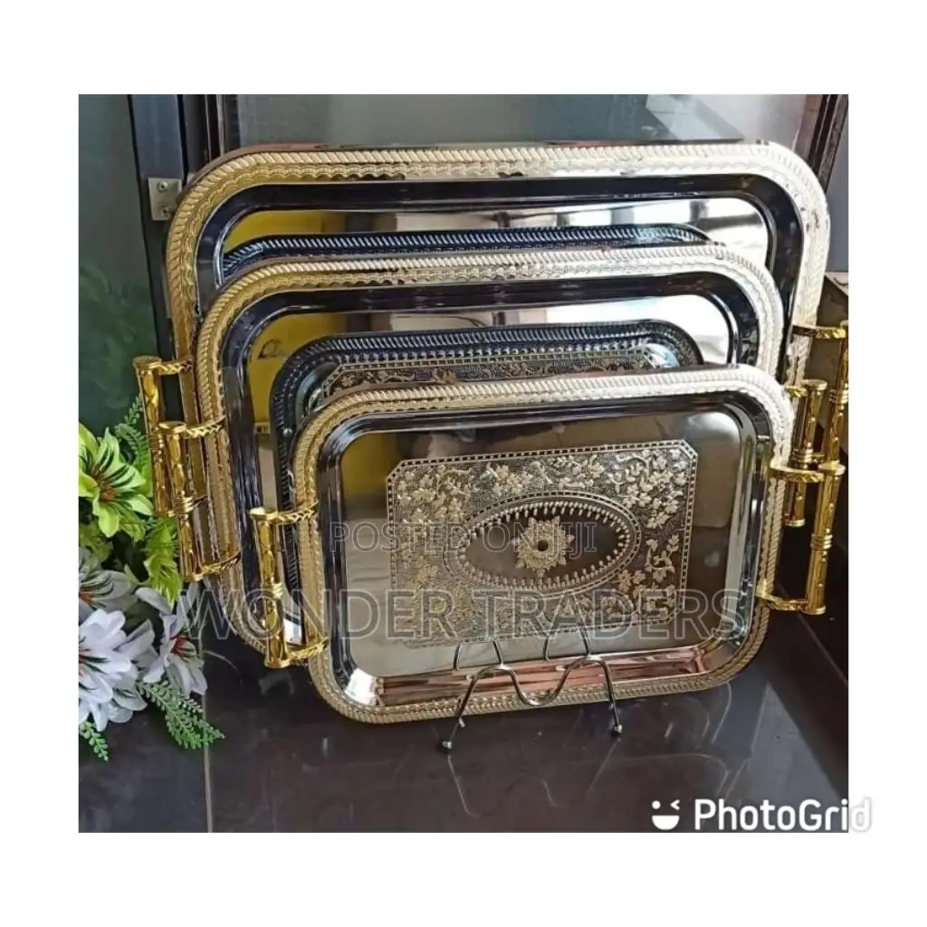 3 PCS Classy Trays Stainless Steel