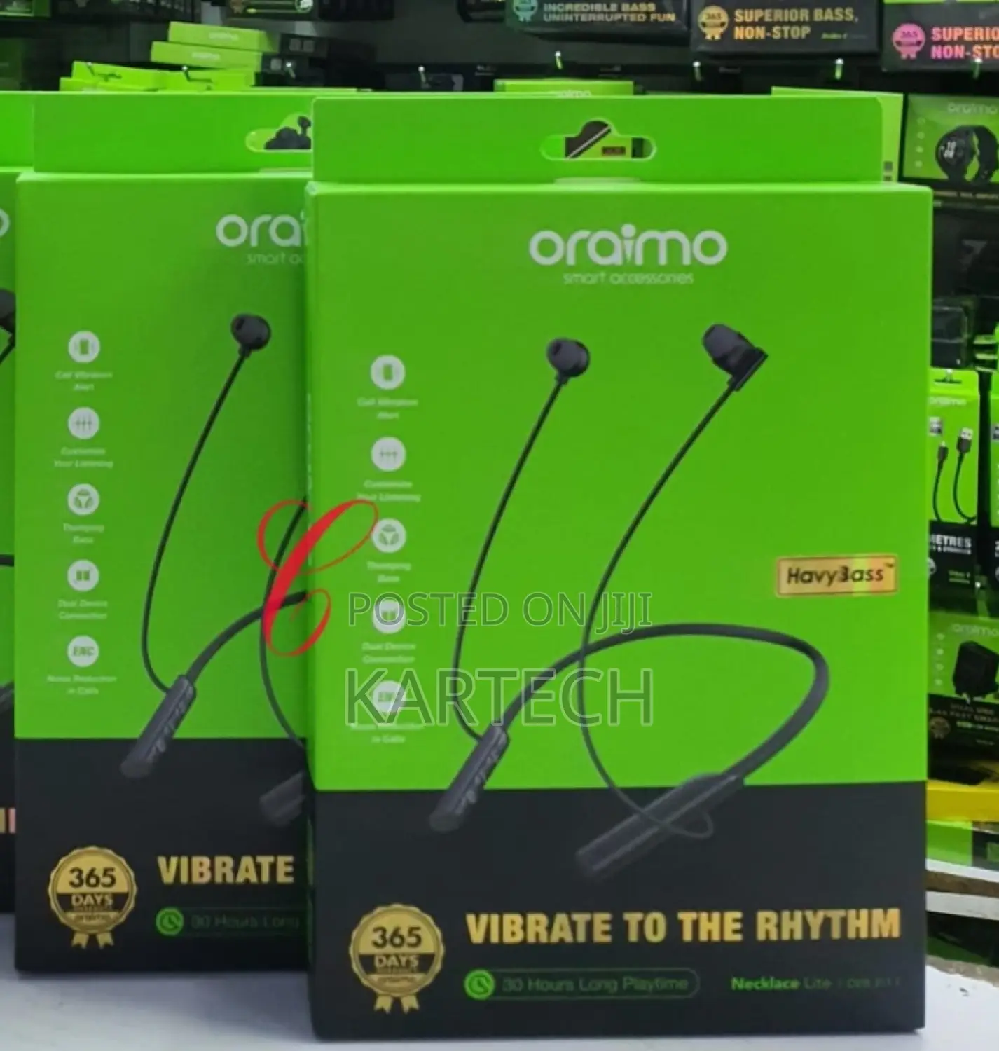 Oraimo Necklace Lite Neckband With Call Vibration Alert