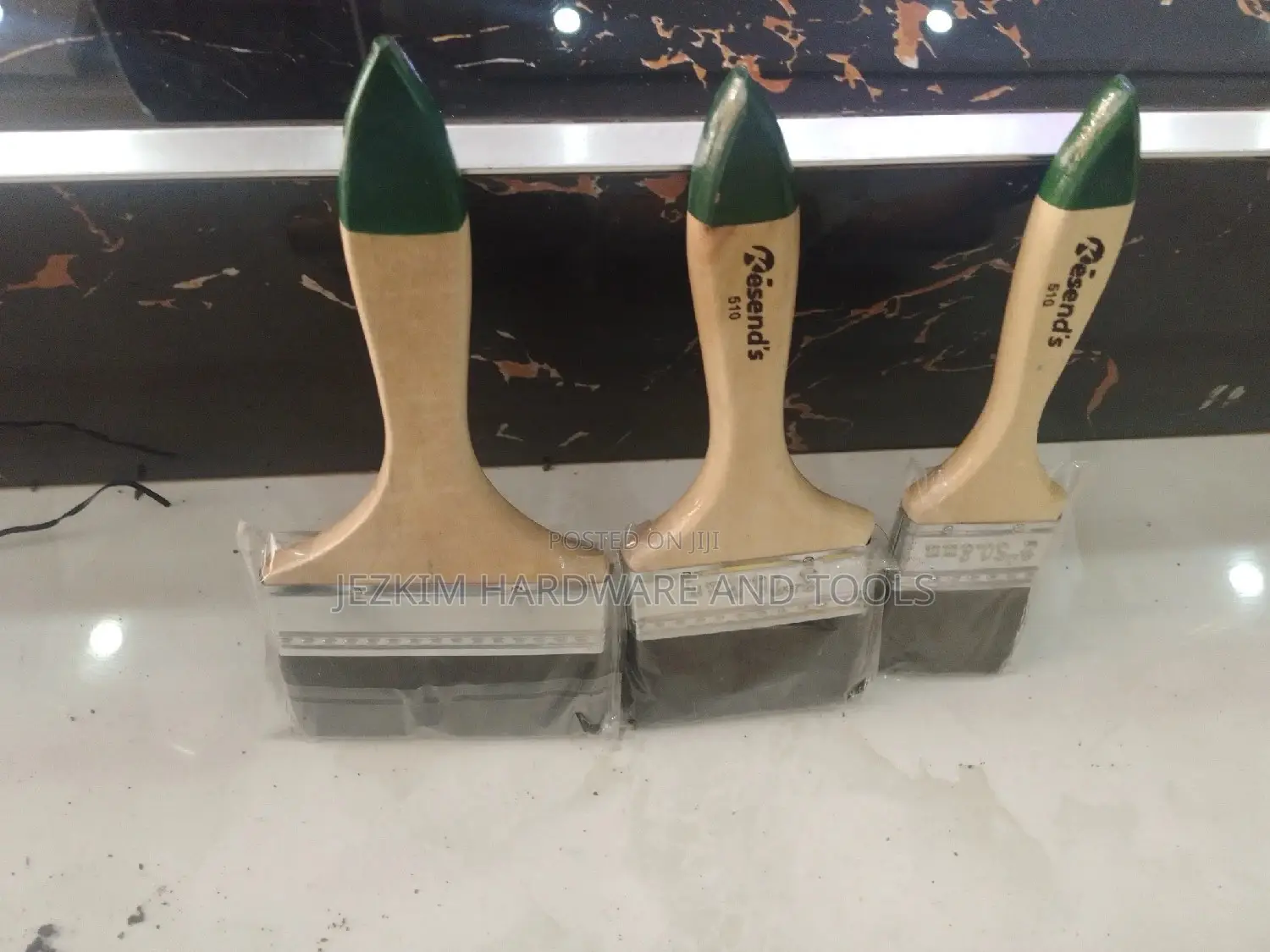Green Tip Painting Brushes