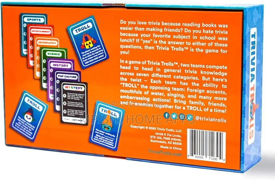 Trivia Trolls Party Game