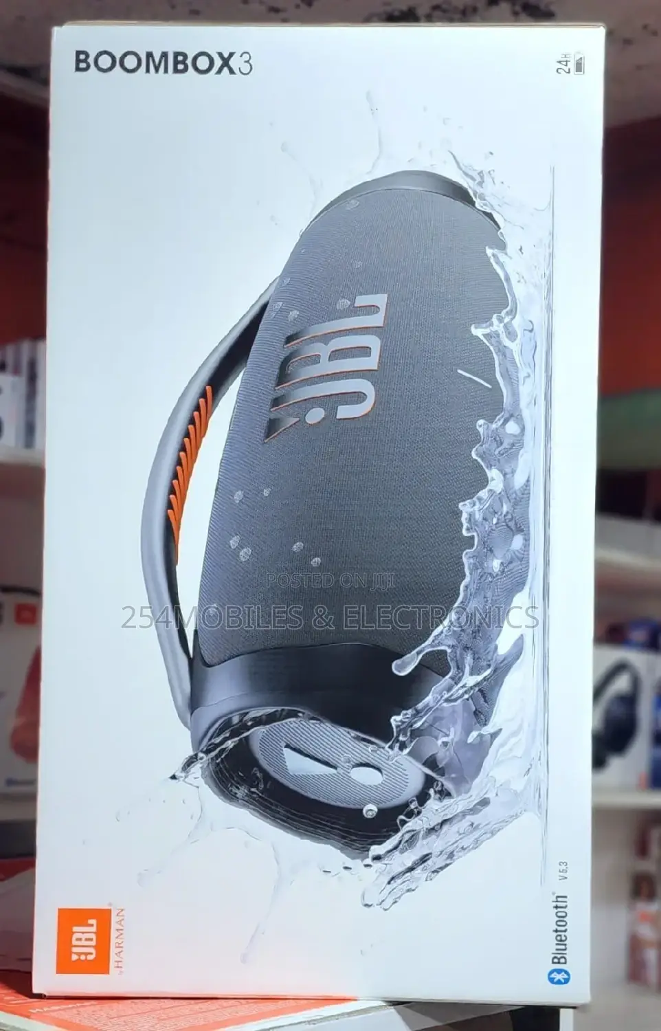 JBL Boombox 3 Portable Speaker 180w - Black