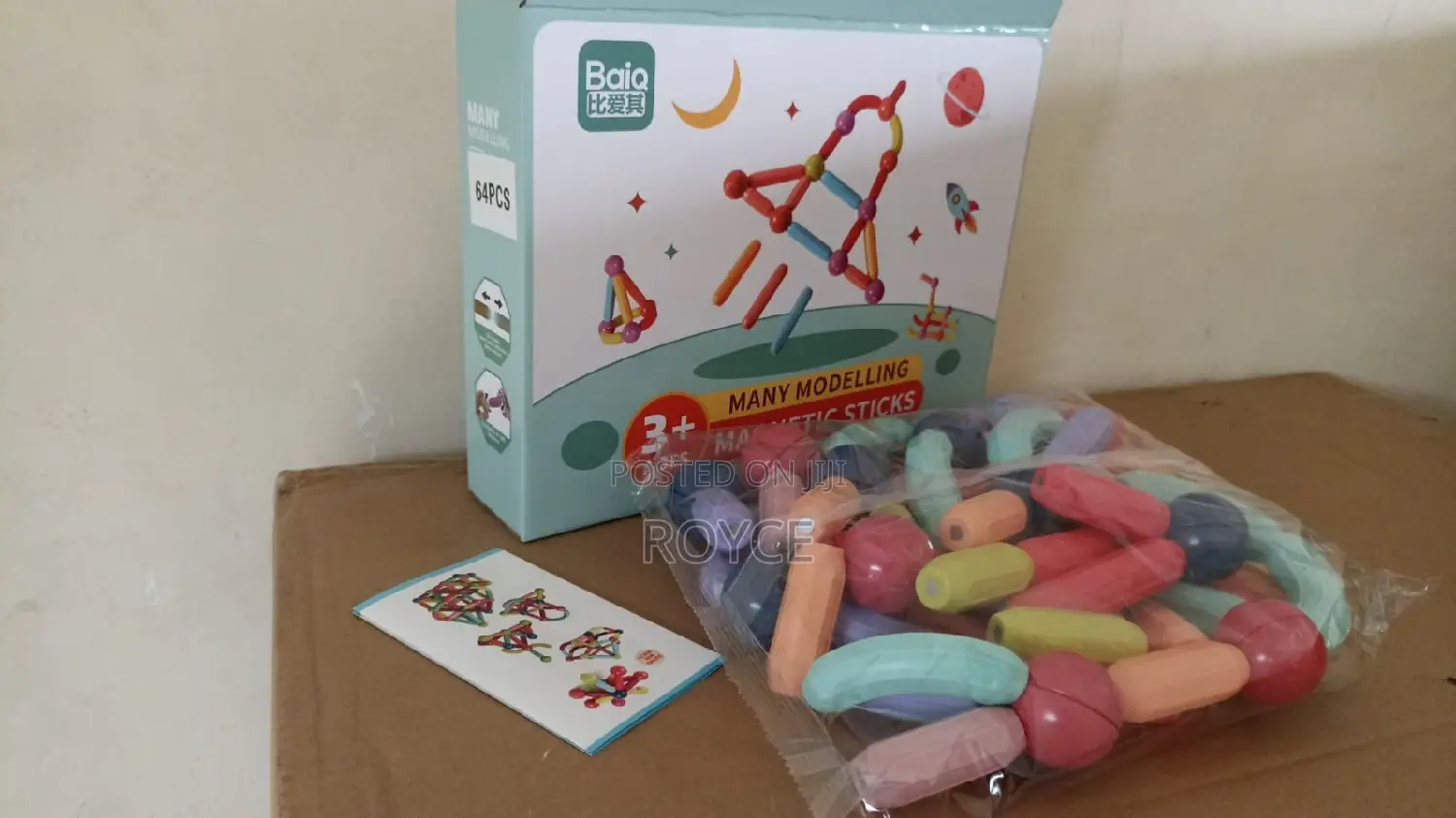 64pcs Magnetic Sticks