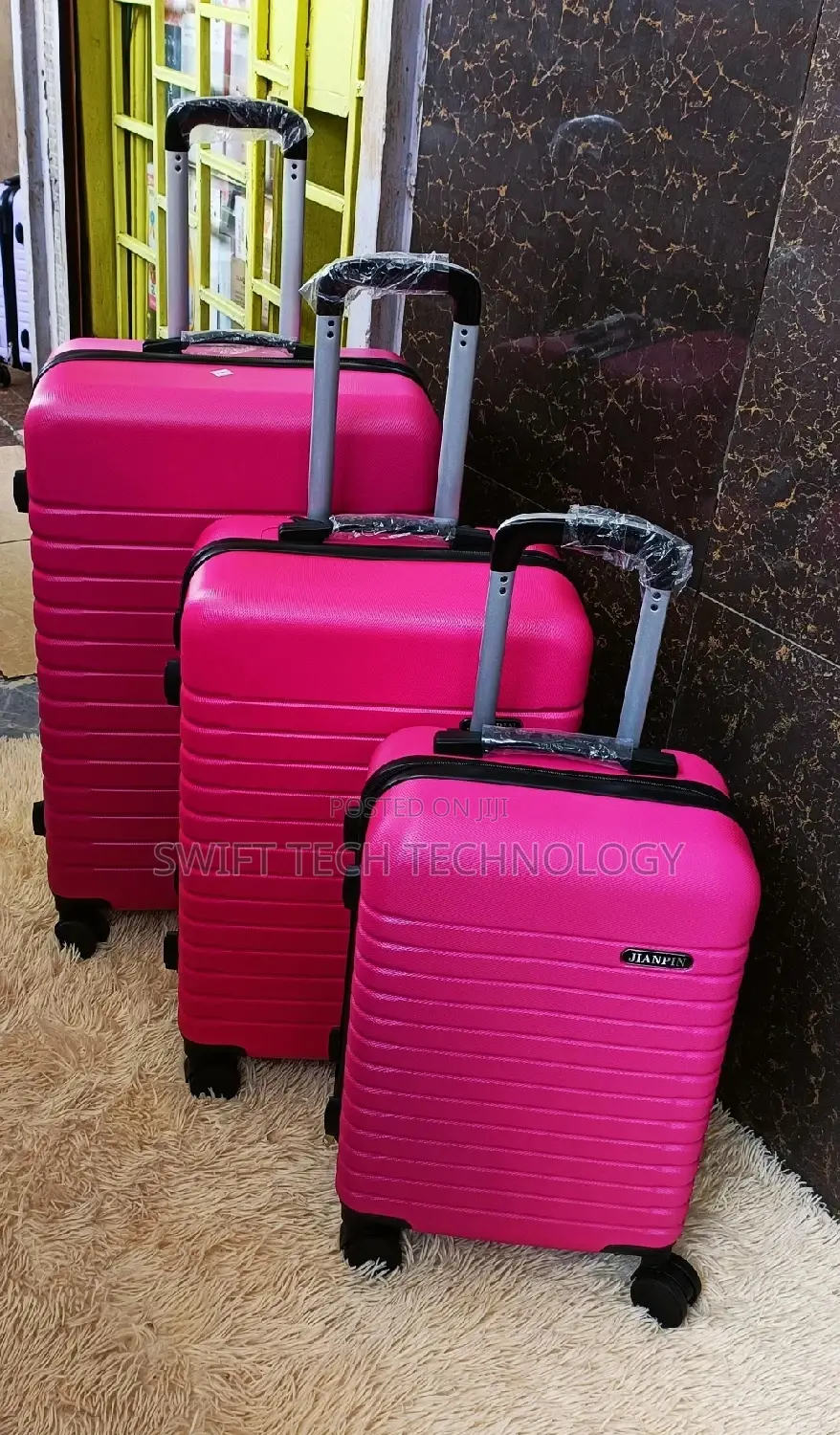 Suitcase ,Suitcase Suitcase 3 In1 Pink ,Brown