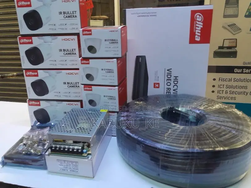 4 CCTV Set 4 Cameras Kit Full HD (2MP)4 CCTV Camera 4ch.Full