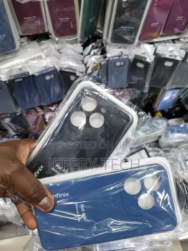 Infinix Hot 40i Back Cover | Soft Silicone Slim Back Case Co