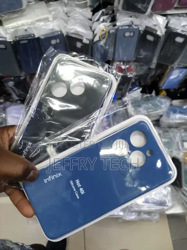 Silicone Case Compatible With Infinix Hot 40i - Blue
