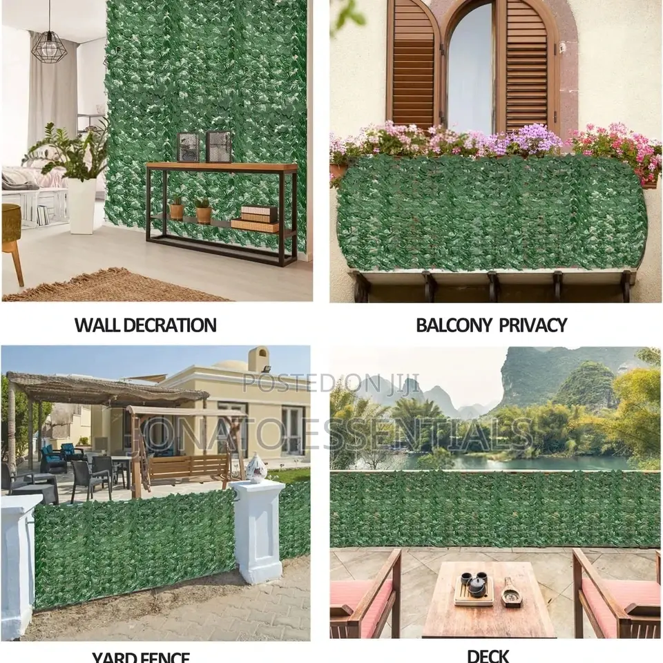 Realistic Artificial Leaf Privacy Fence