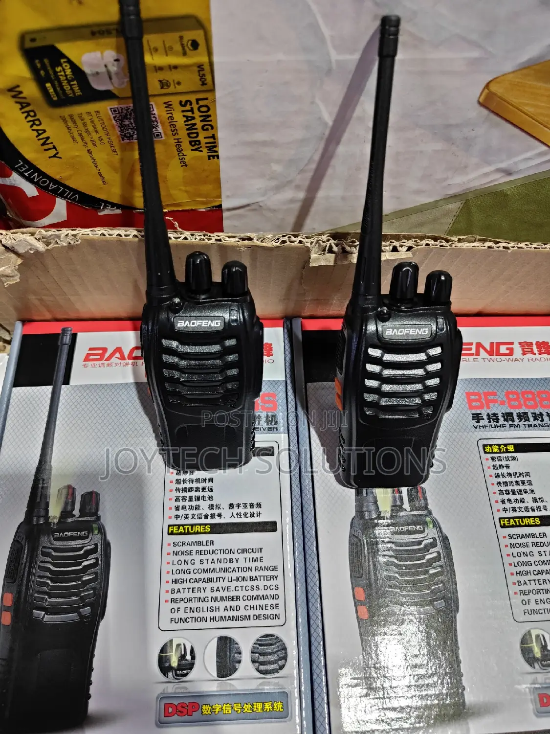 2 Pc's Walkie Talkie. Bf 888s : Radio Call Boefeng 2pcs 2