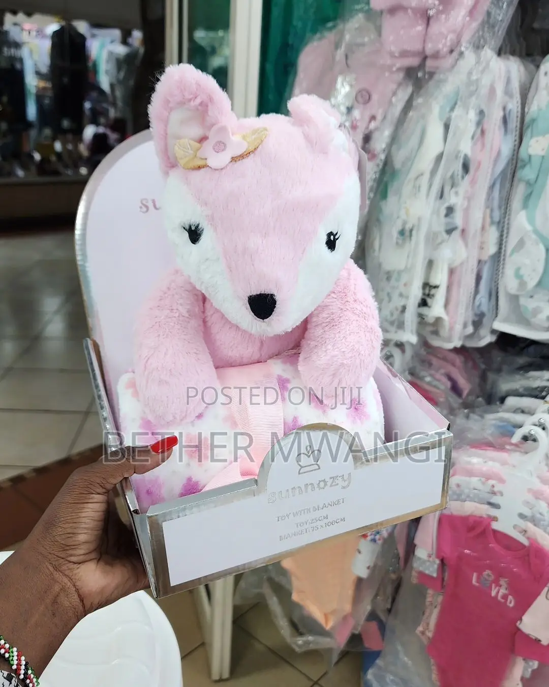 Cute Warm Fleece Blanket With Plush Doll Available in Kenya