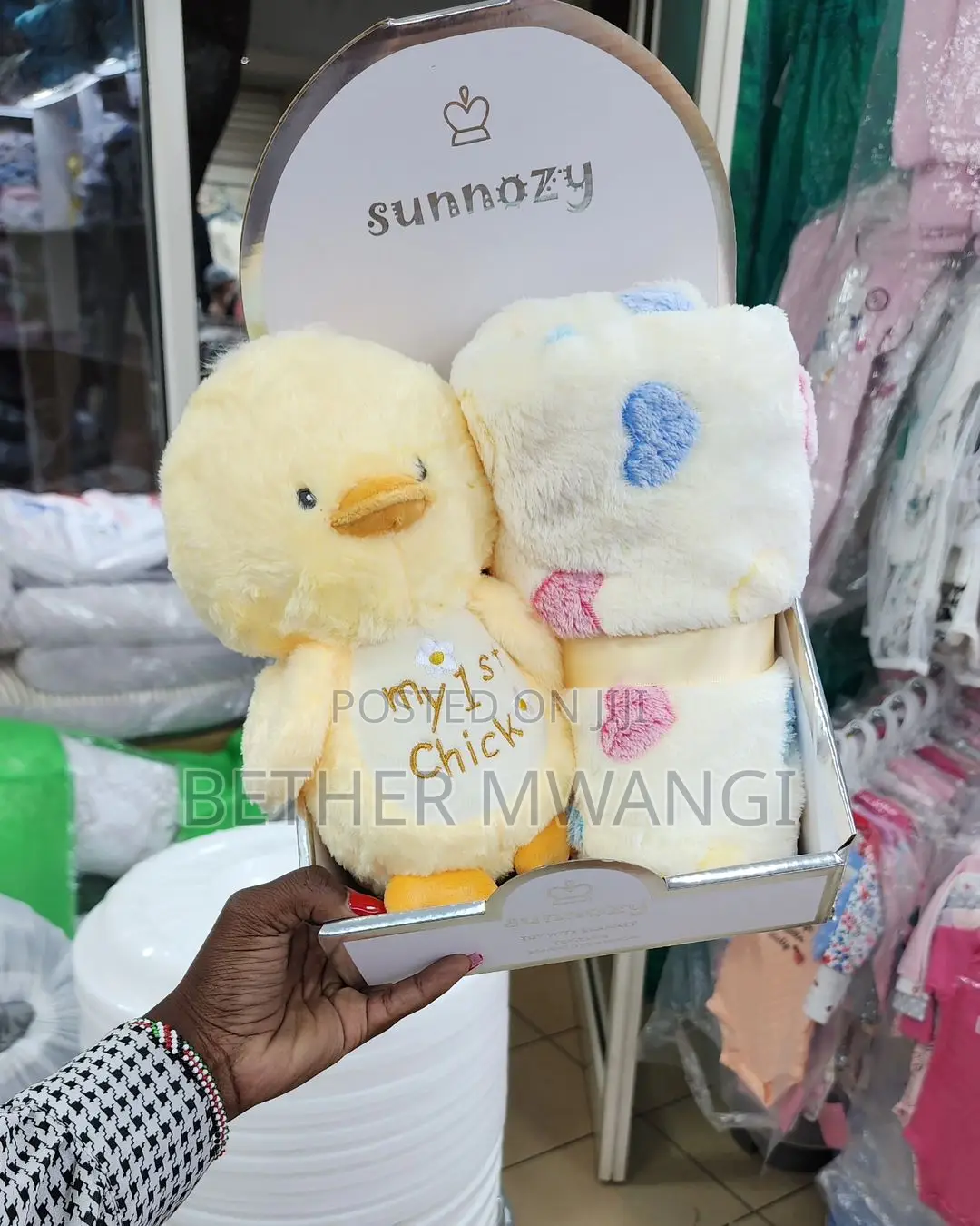 Cute Warm Fleece Blanket With Plush Doll Available in Kenya