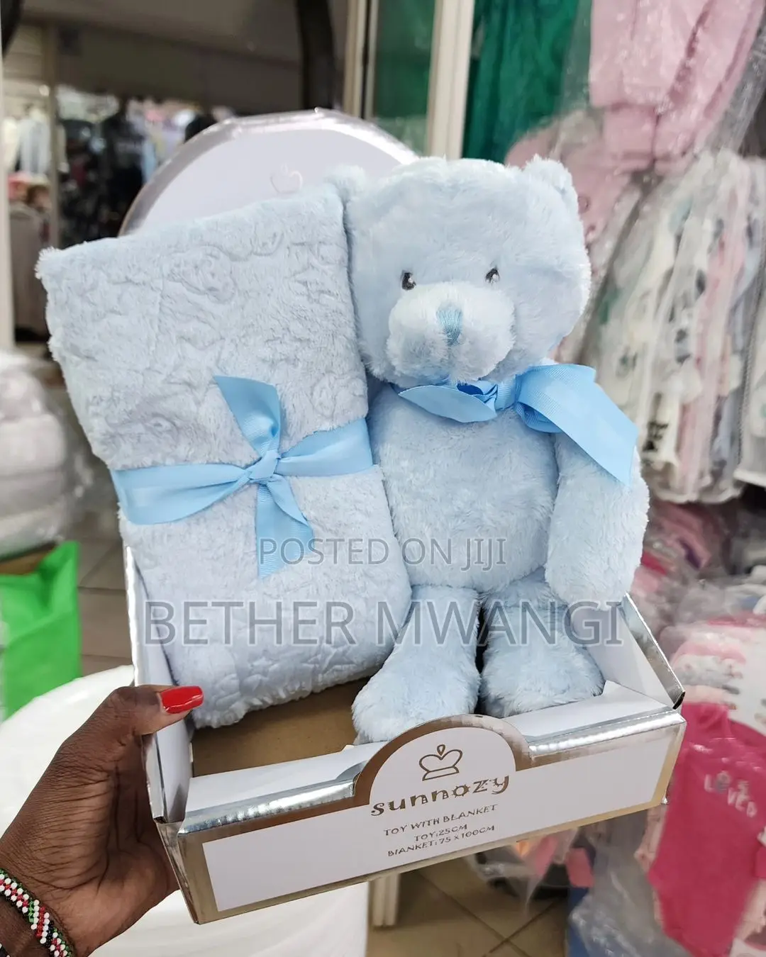 Cute Warm Fleece Blanket With Plush Doll Available in Kenya