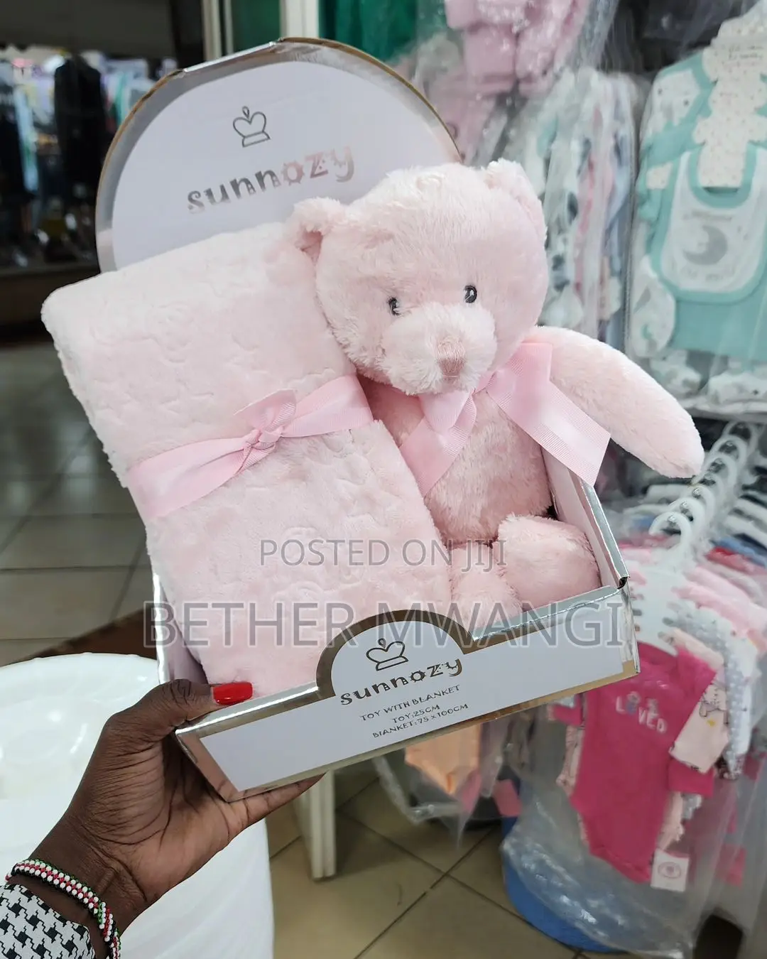 Cute Warm Fleece Blanket With Plush Doll Available in Kenya