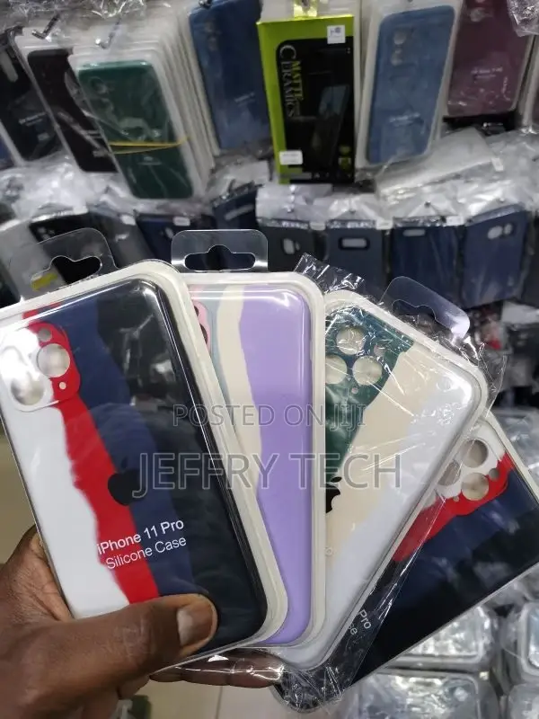 iPhone 11 PRO Liquid Rainbow Silicone Case With Logo