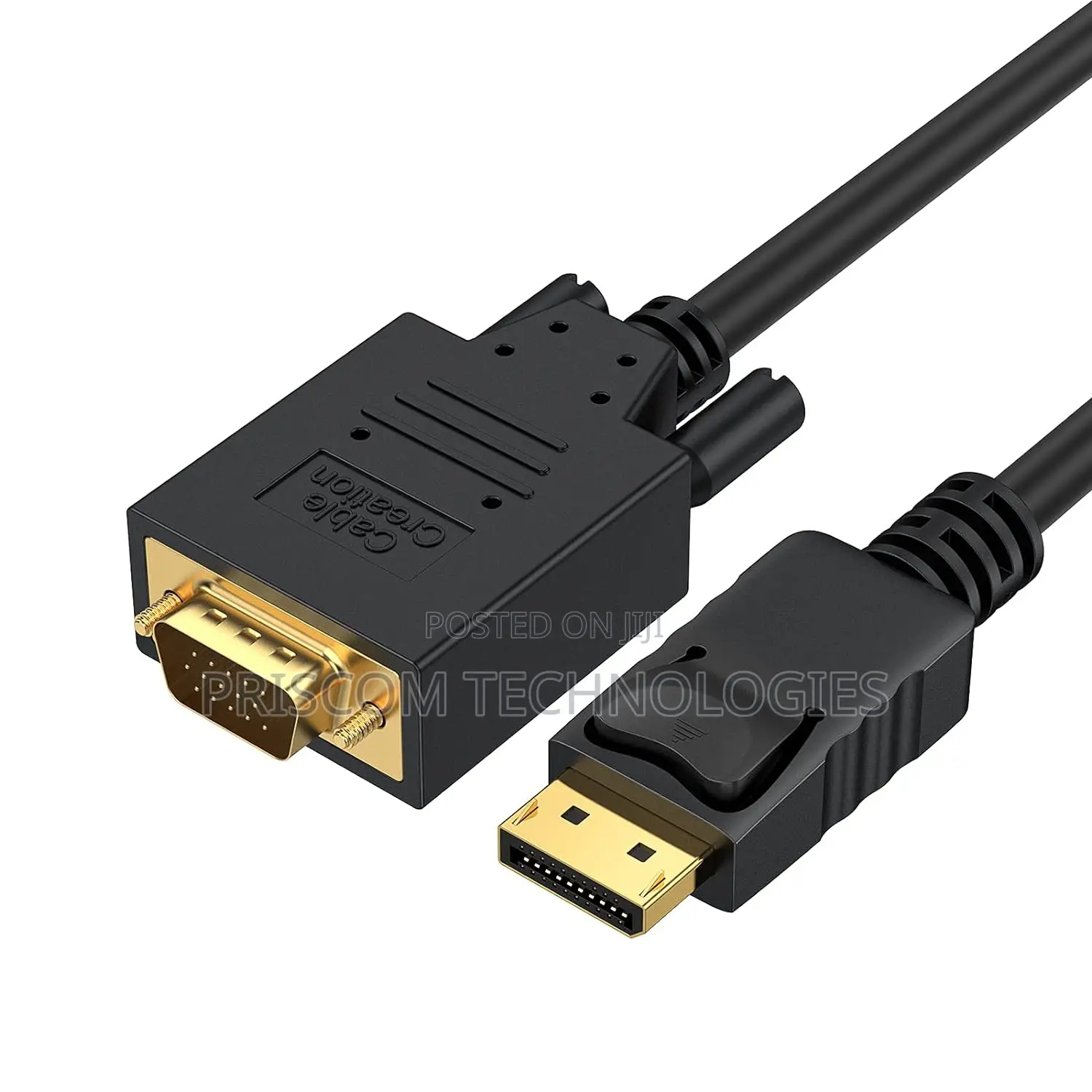 Displayport to VGA Cable 1.8m DP to VGA Adapter Converter