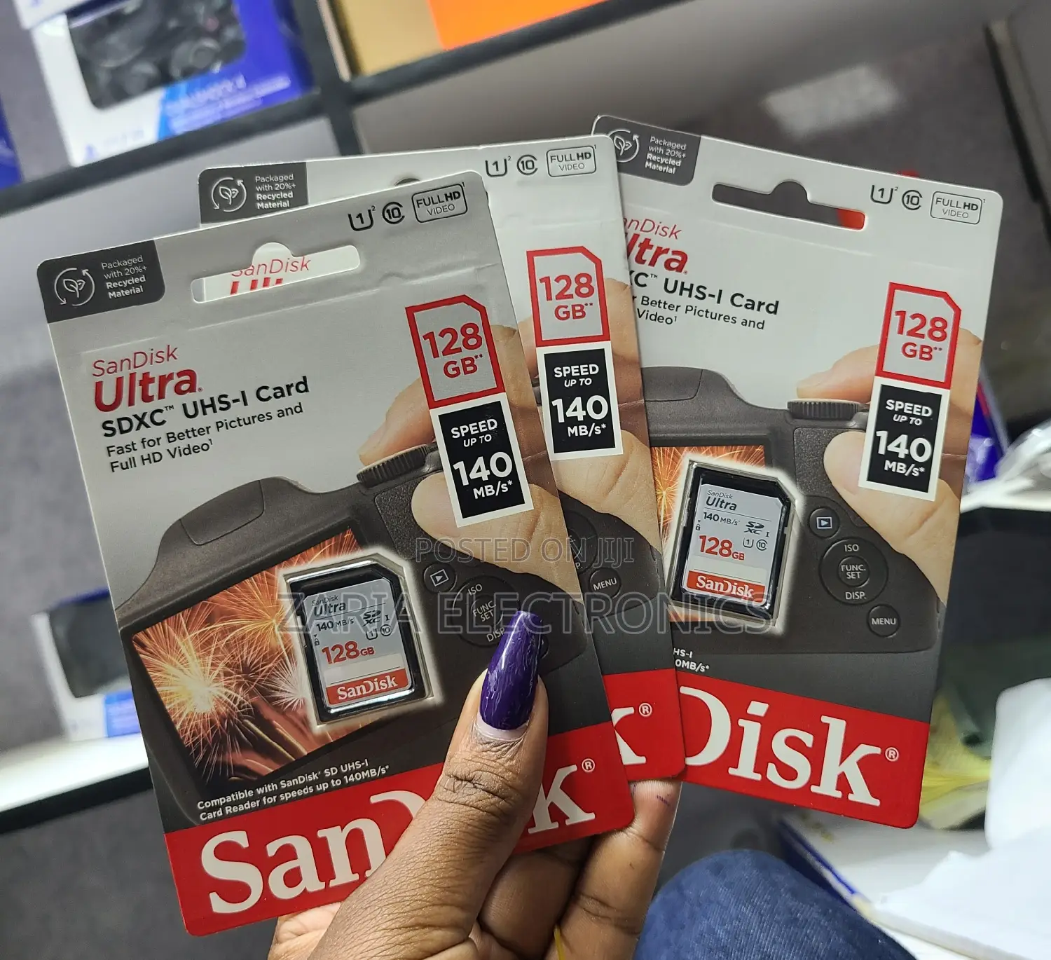 Sandisk 128gb Sd Card Ultra ,140mbps