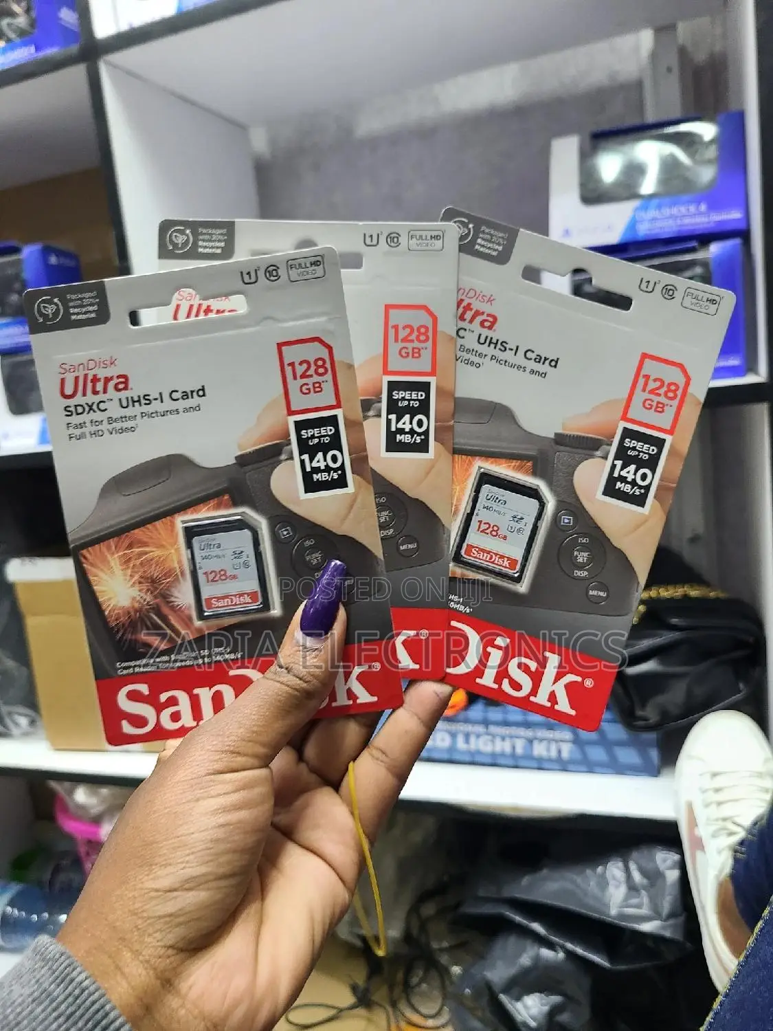 Sandisk 128gb Sd Card Ultra ,140mbps