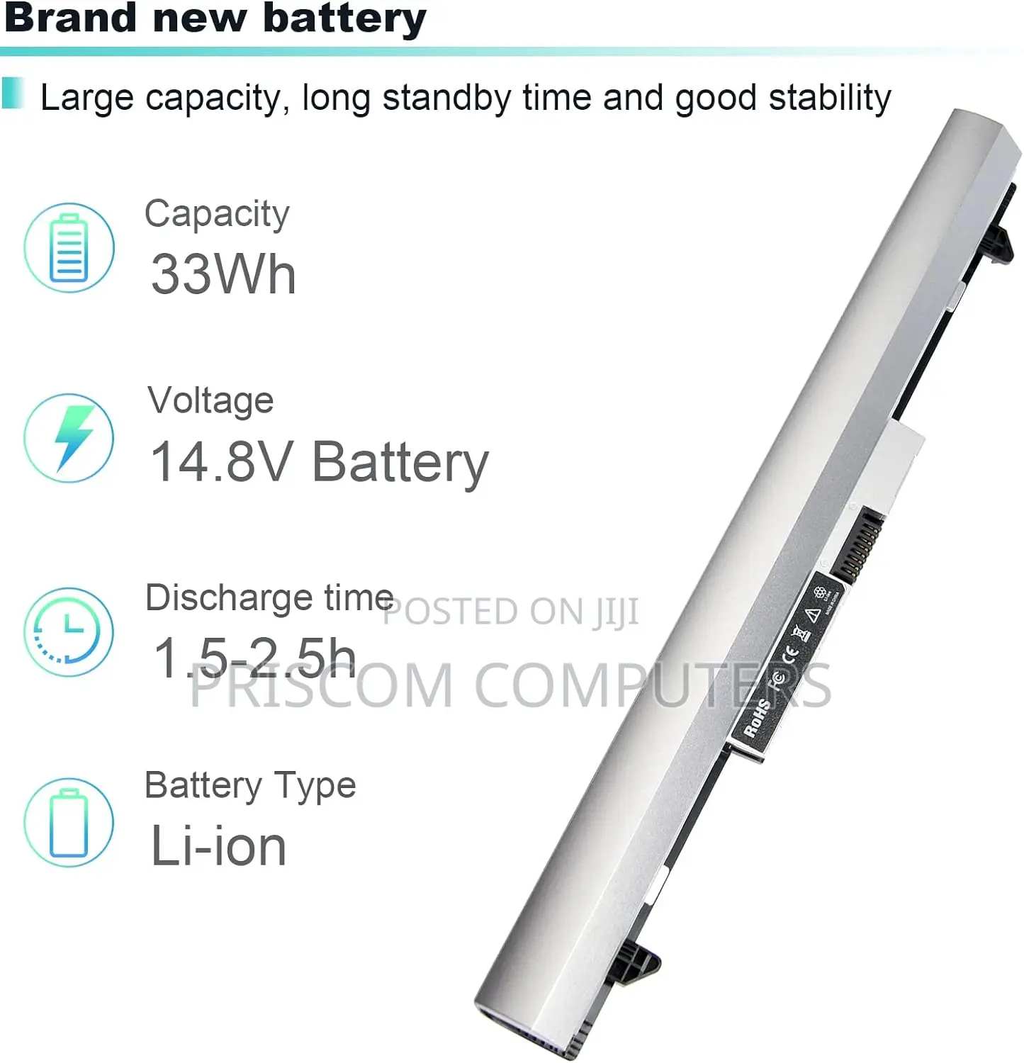 HP Probook 430, 430 G3, 440 G3 Ro04 Ro06xl HSTNN-Pb6 Battery