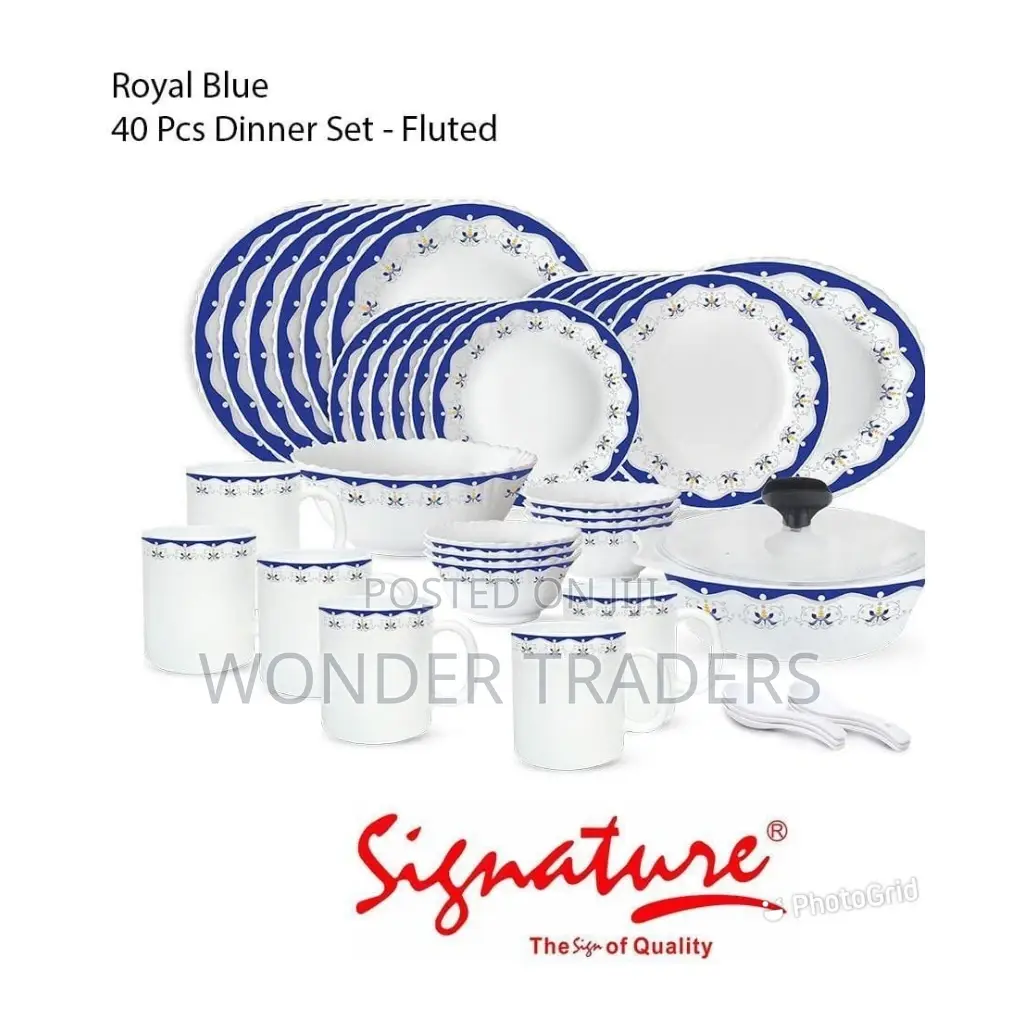Royal Blue 40pcs Signature Dinner Set