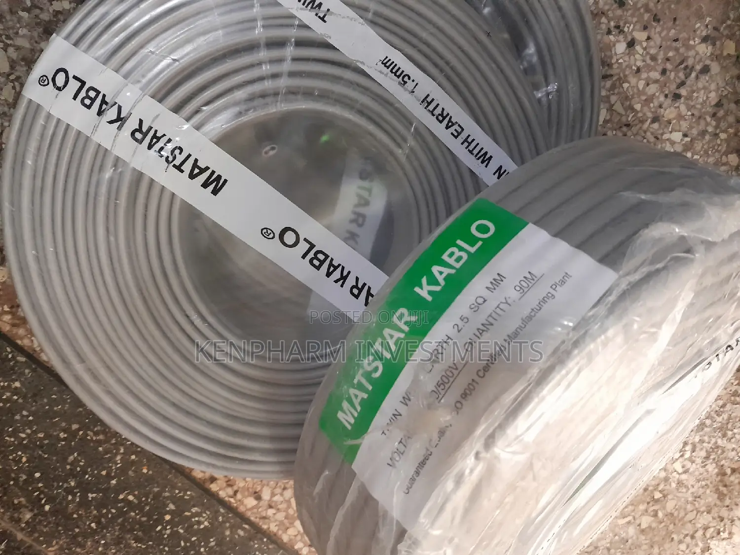 2.5mm Twin With Earth Cable;3 Cores; 90 Meters Grey