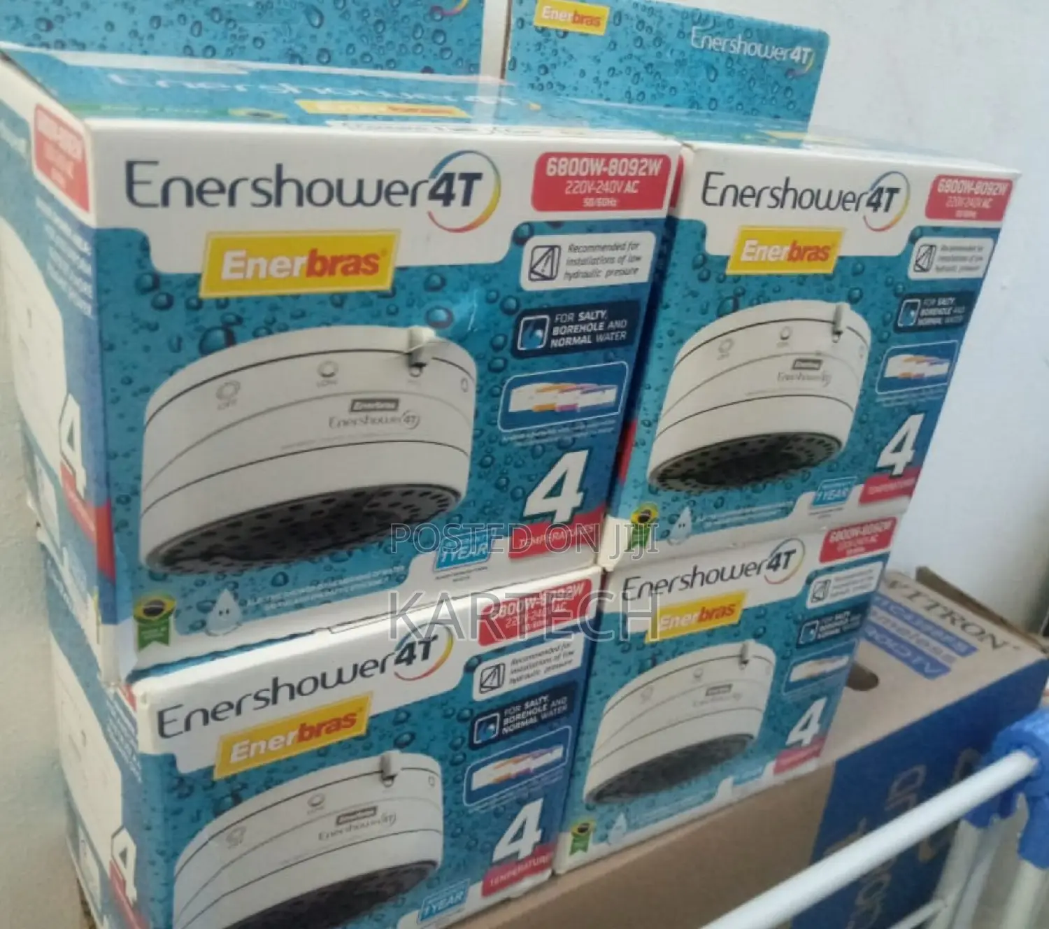 4 Temperatures Enershower Enerbras Shower