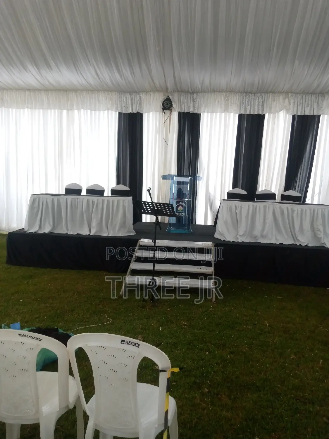Stage Set Up for Cleargy in Funeral Service