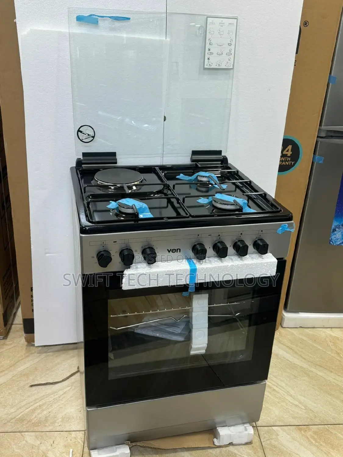 Von Cooker ,Von Cooker 3 Gas +1 Electric Plate