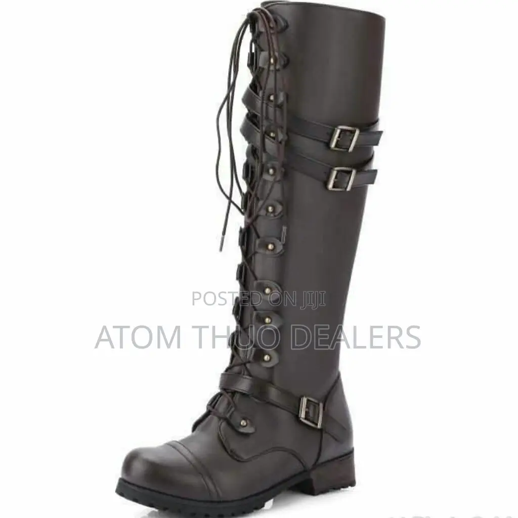 Genuine Excellent Quality Ladies Leather Boots- Black