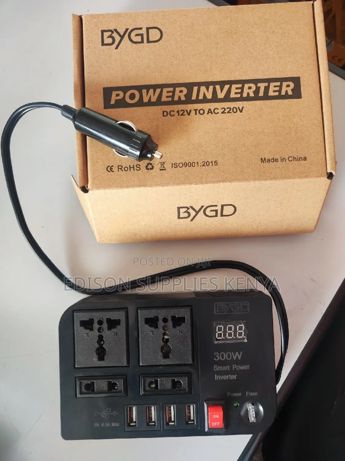 Power Inverter 12v Dc to 220v Cars Extension Cable Converter