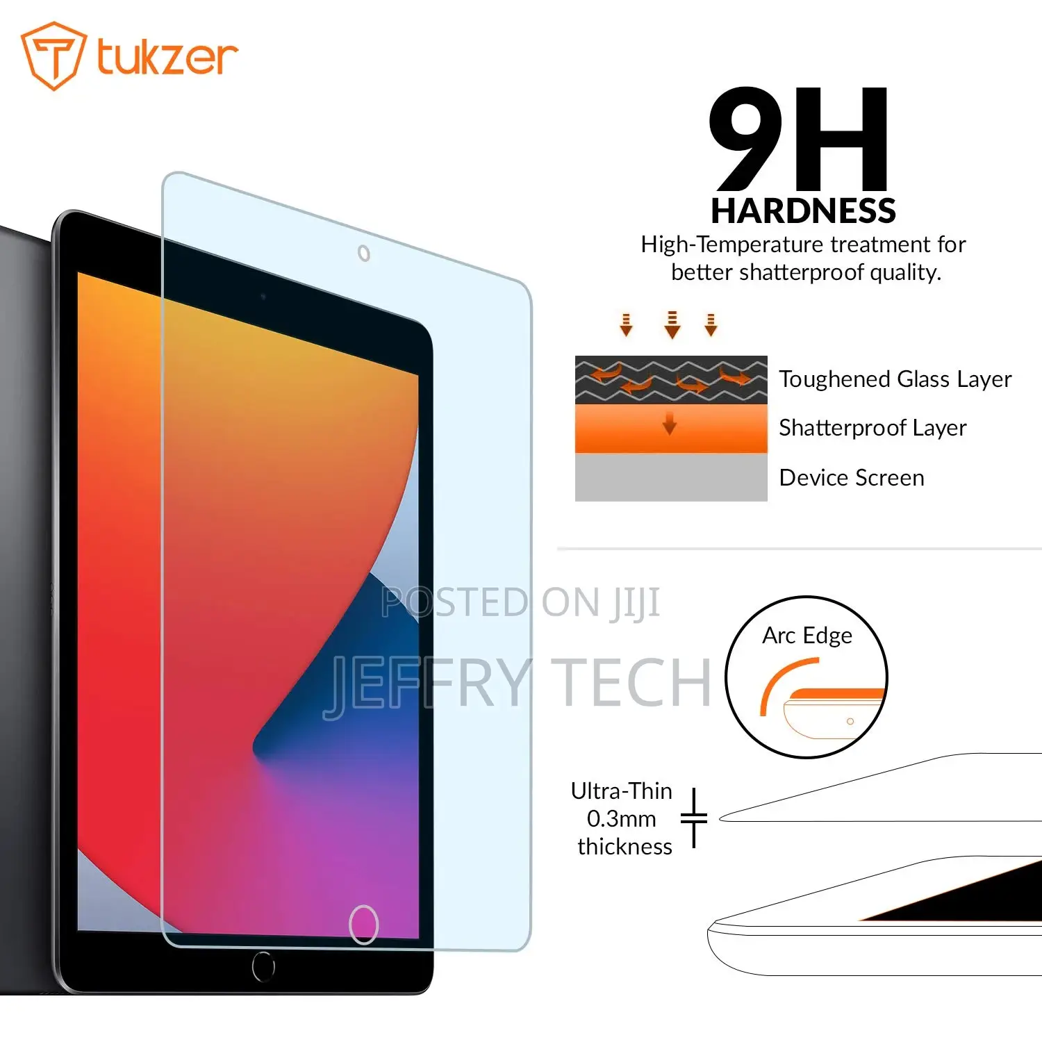 TZ-CS3 Tempered Glass for Apple iPad 10.2 Inch