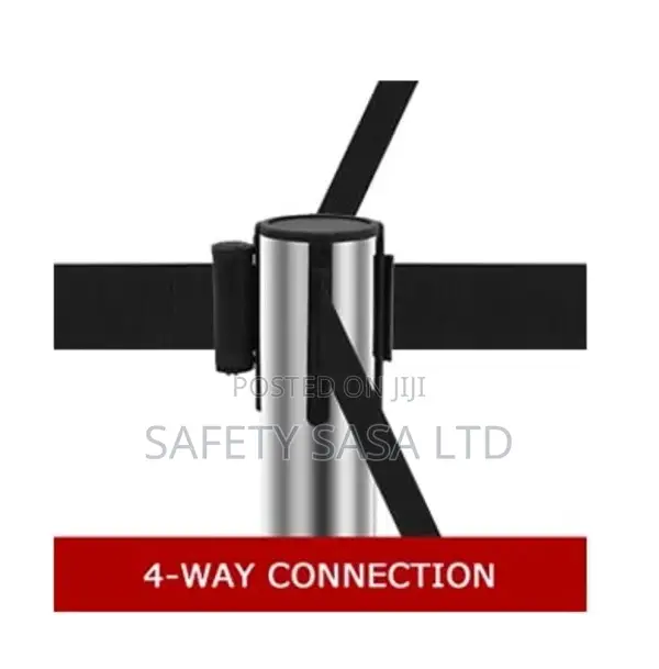 Stainless Steel Crowd Control Stanchions With 2m Retractable