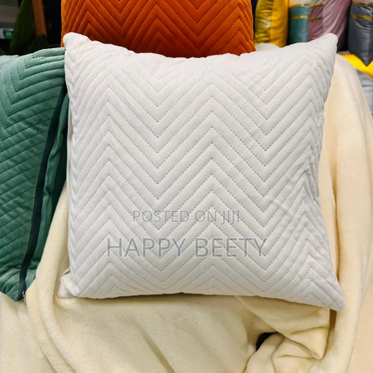 Velvet Fiber Throw Pillows