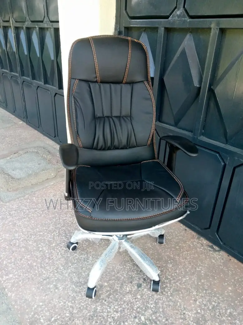 Secretarial Leather Office Chair