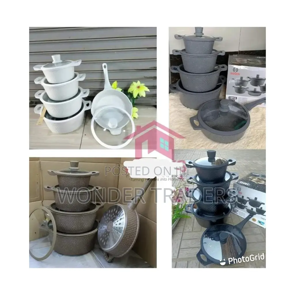 *Bosch 11pc Germany Cookware With Silicone Lid Covers*