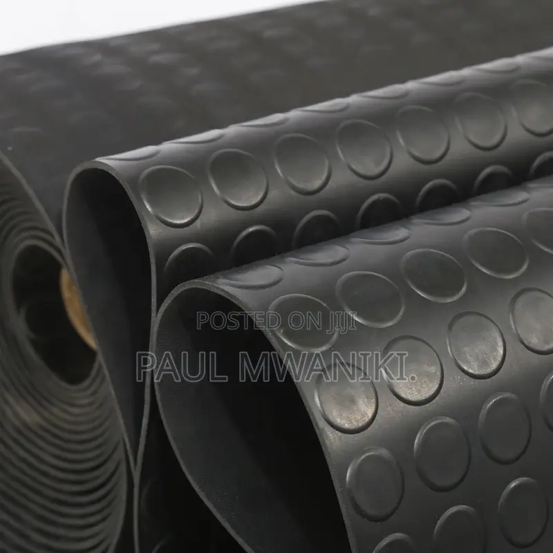Rubber Round Stud Matting- 1.2m×10m